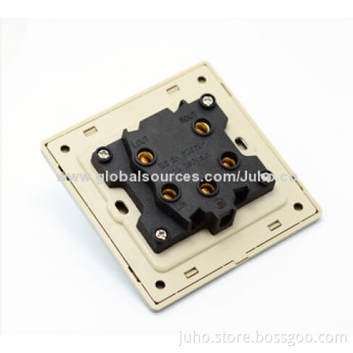 Wall Light Switch, 1 Gang with a Red Light, UK Standard, Electric Switch and Socket